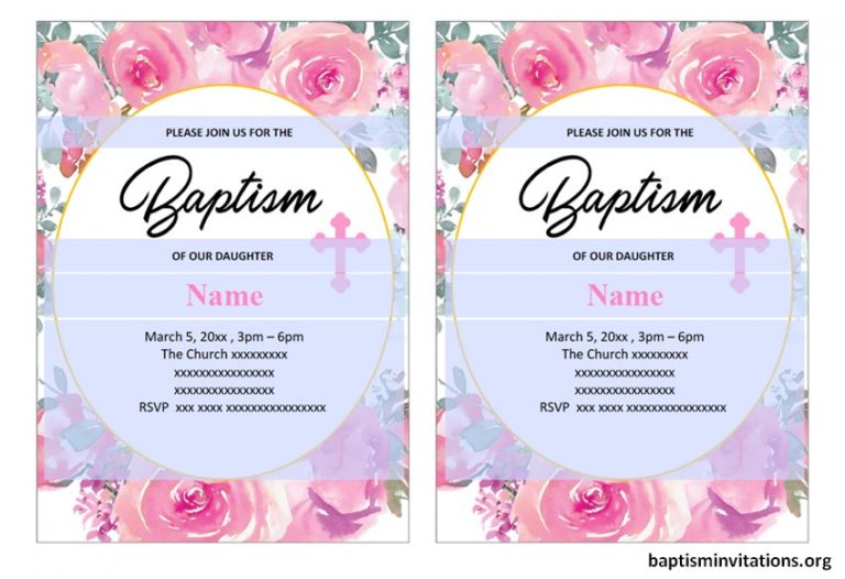 How To Make Your Own Baptism Invitations For Free