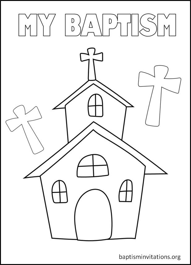 Baptism Coloring Pages 🎨 Christening Coloring images 🖍️🖌️