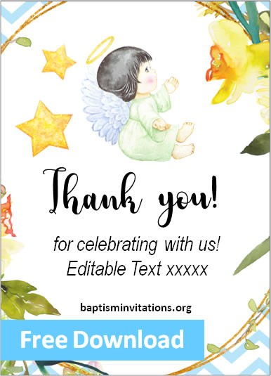 thank you cards baptism