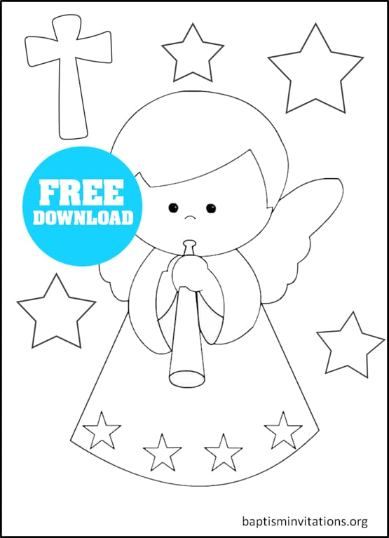 baptism coloring pages