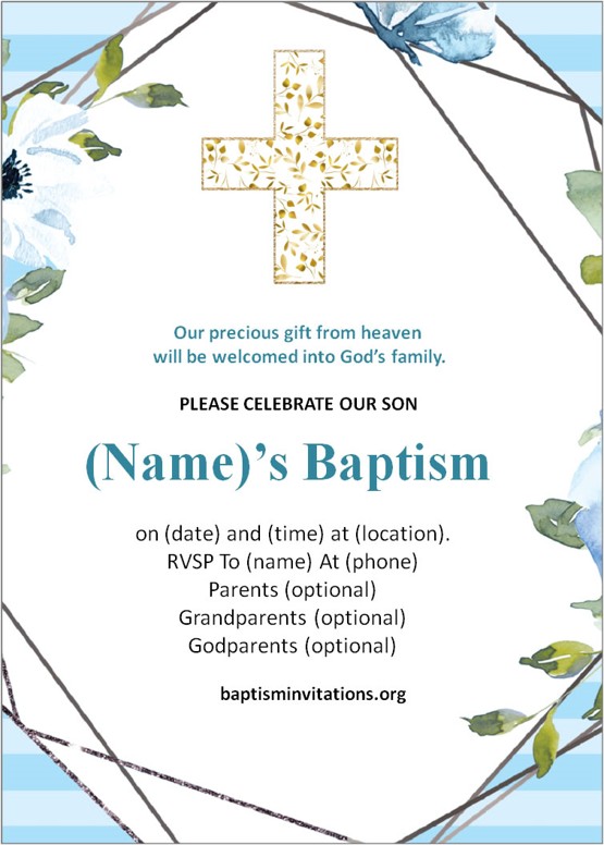 baptism invitation message examples
