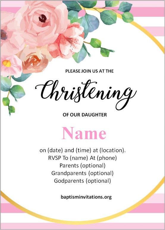 baptism wording for boys