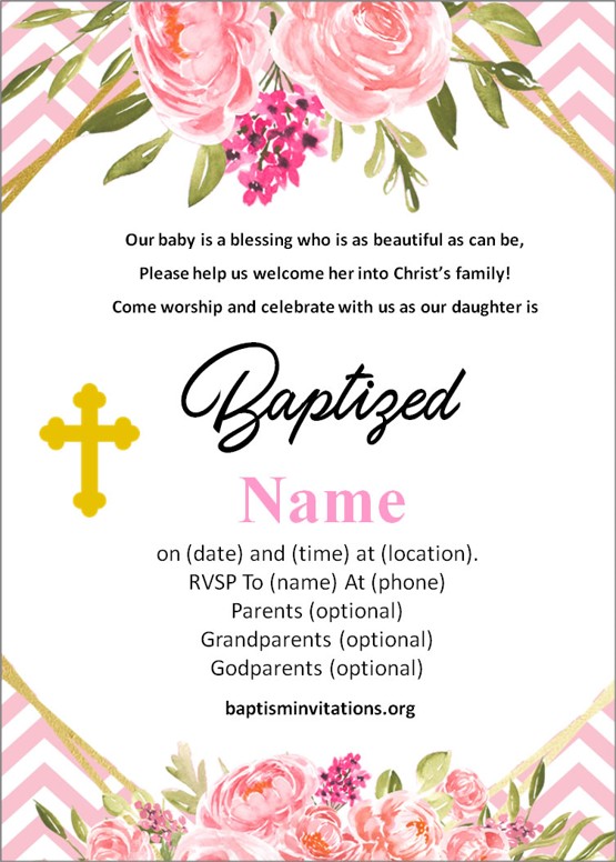 modern baptism invitation wording