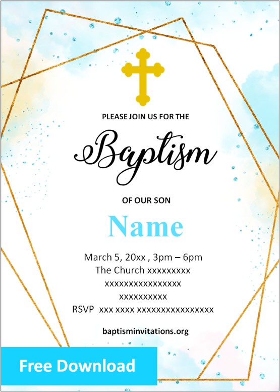 free LDS baptism invitations
