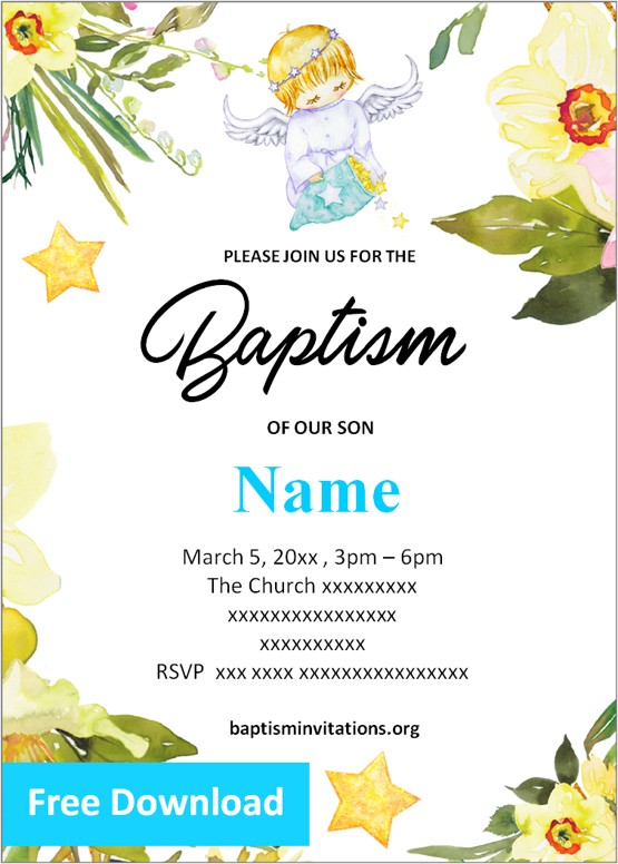 free LDS baptism template