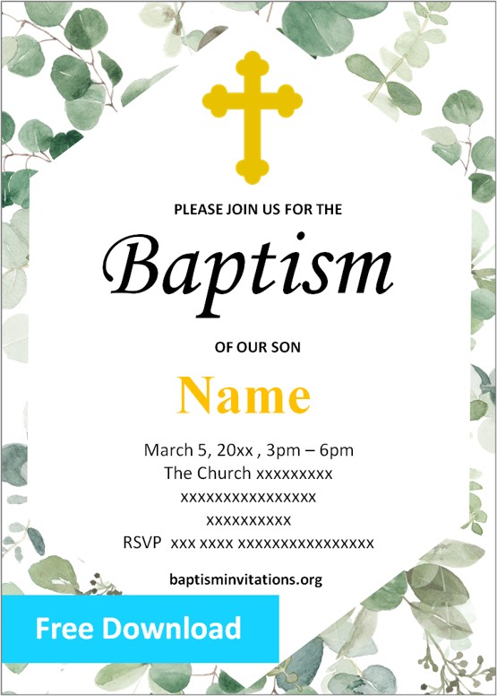 baptism invitation share online