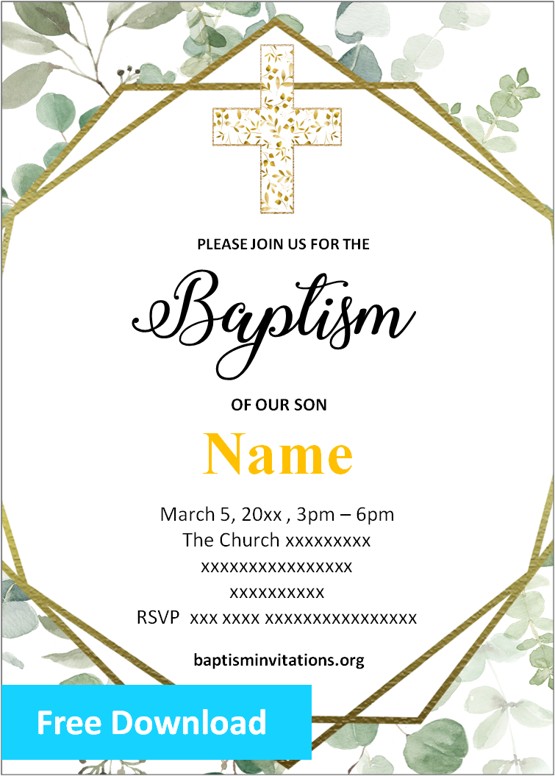 baptism invitation online free