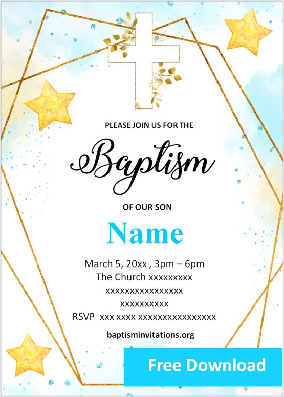 free LDS baptism invitations