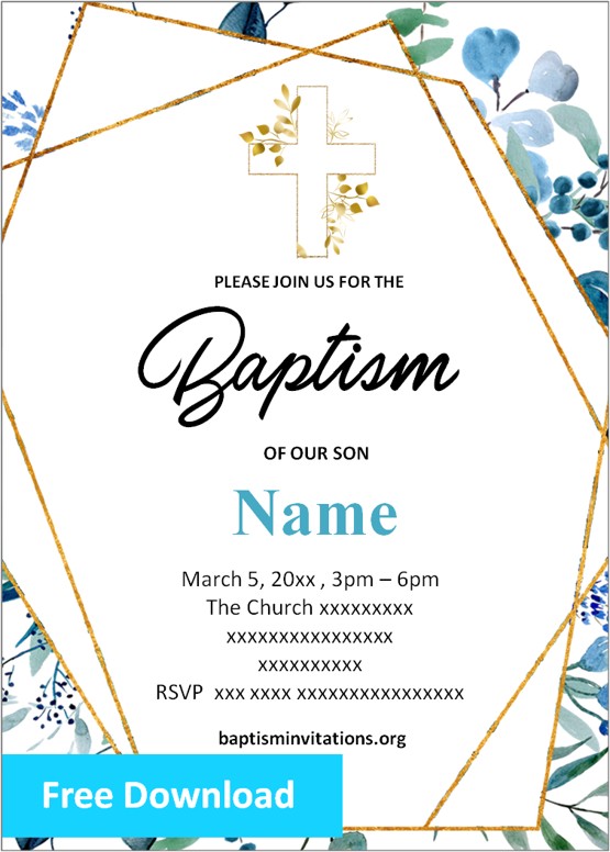 baptism invitation ideas for boys