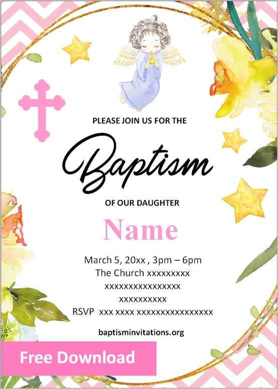 free LDS baptism template for girls