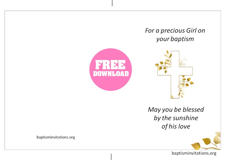 baptism card to print free