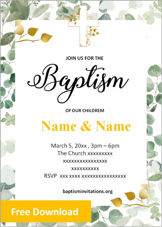 baptism invitation for twin boys