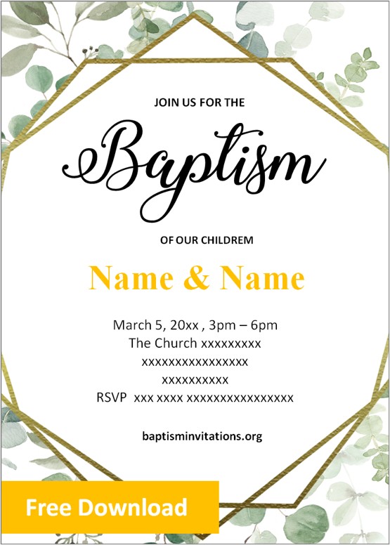 gender neutral twin baptism template